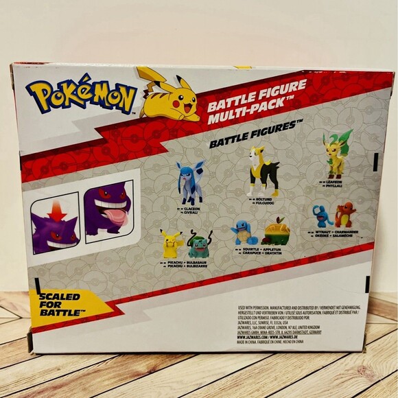 Jazwares Pokemon Battle Figure Multi-Pack Gengar + Scorbunny PKW2548 Sealed - Picture 2 of 6